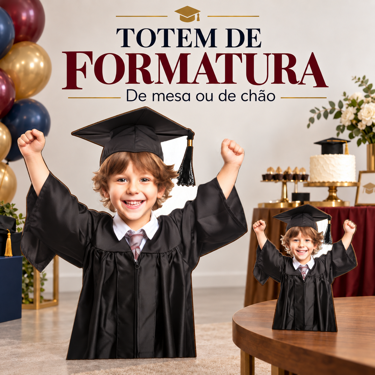 Totem Personalizado Menino Formando — imagem 1 de 5