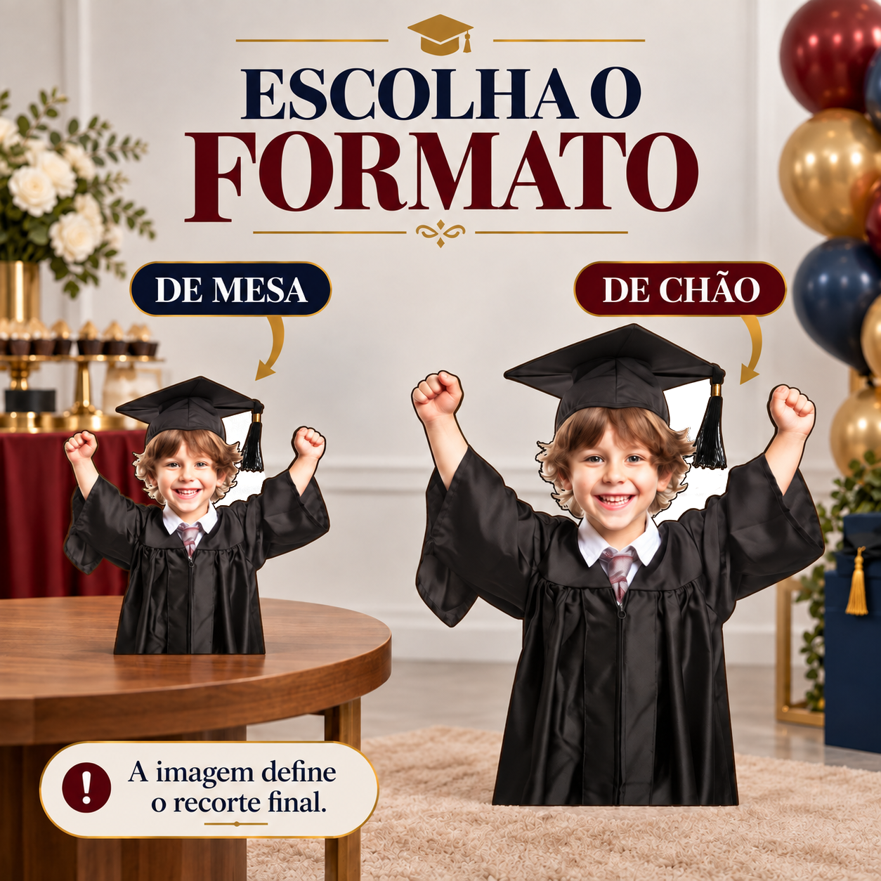 Totem Personalizado Menino Formando — imagem 3 de 5