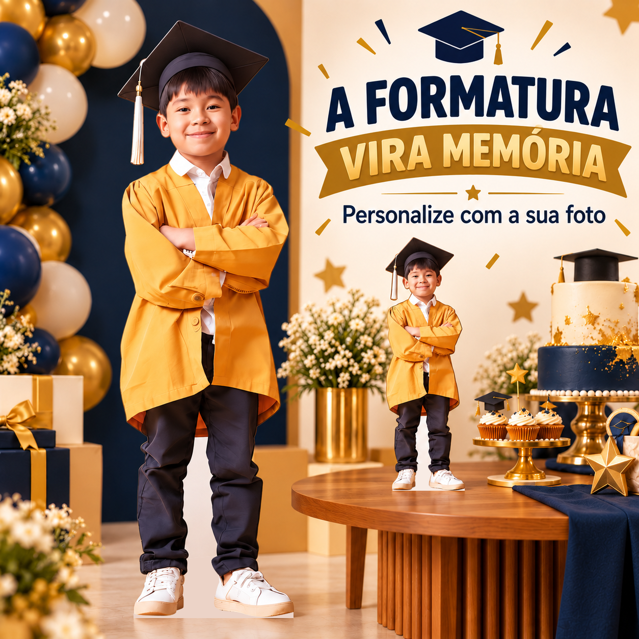 Totem Personalizado Menino de Corpo Inteiro — imagem 4 de 4