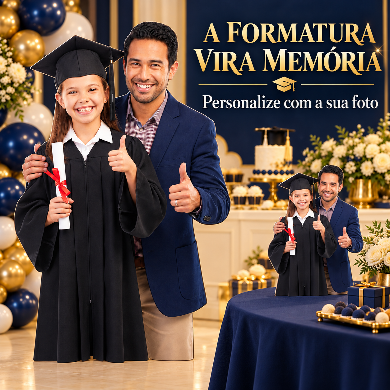 Totem Personalizado Pai e Filha — imagem 4 de 4