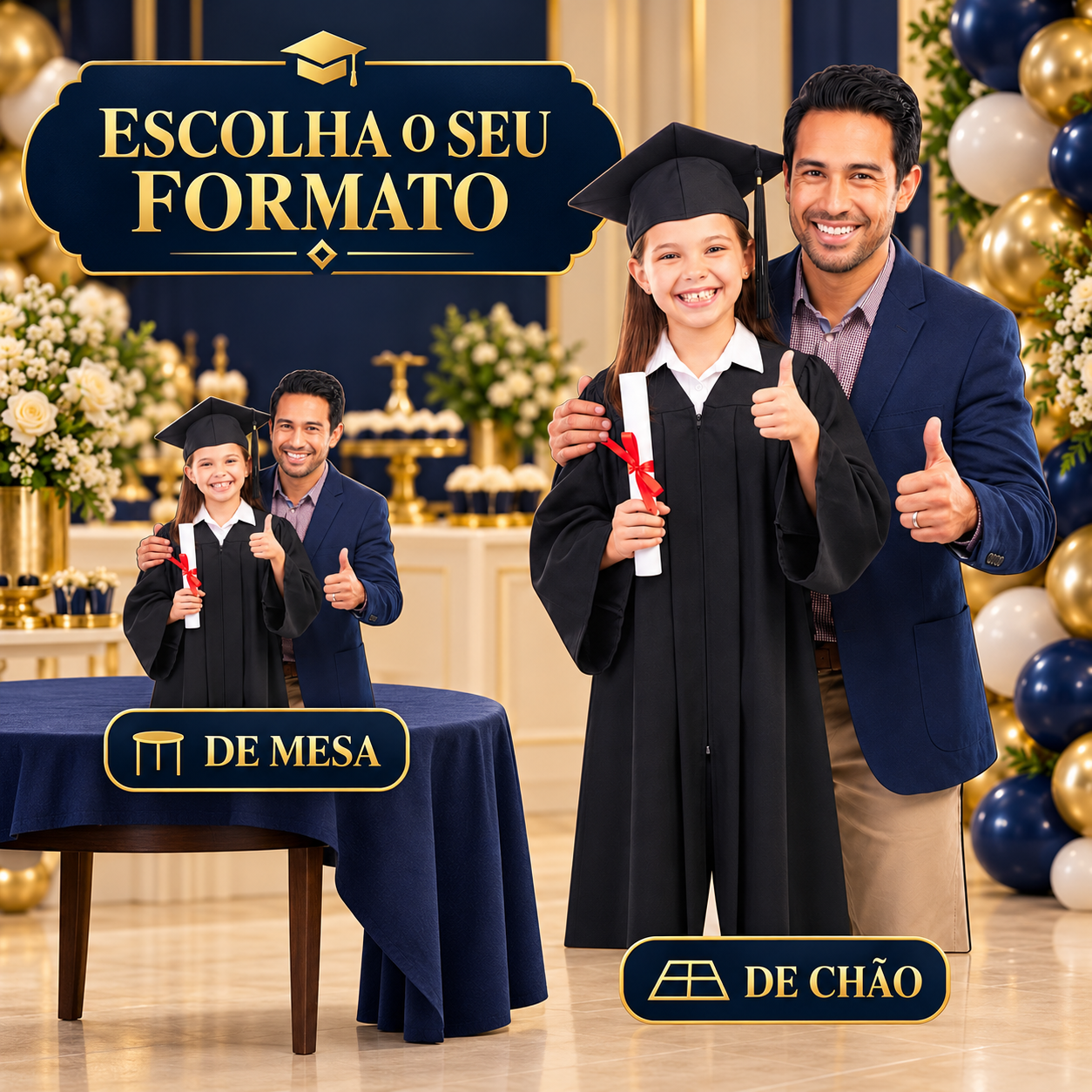 Totem Personalizado Pai e Filha — imagem 3 de 4