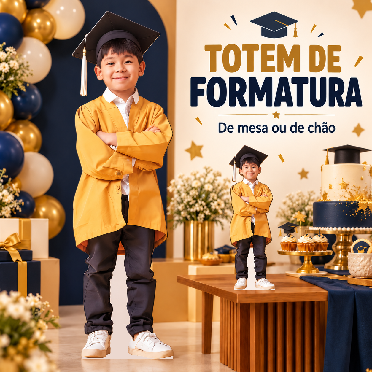 Totem Personalizado Menino de Corpo Inteiro — imagem 1 de 4