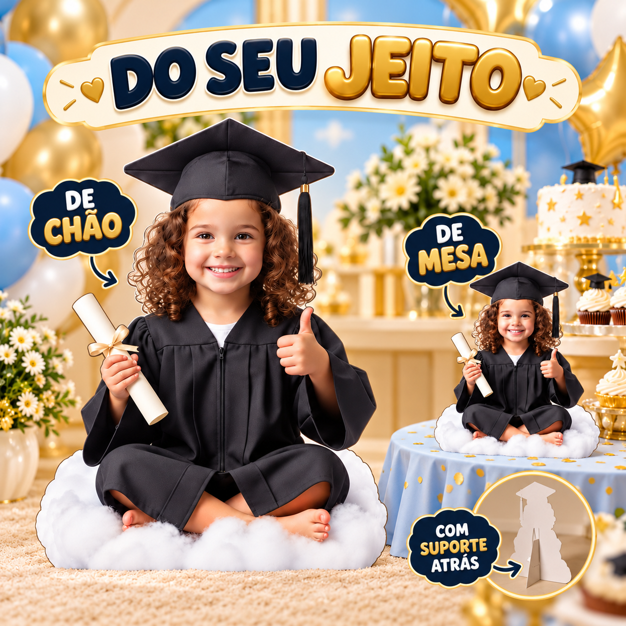 Totem Personalizado Menina na Nuvem — imagem 3 de 5