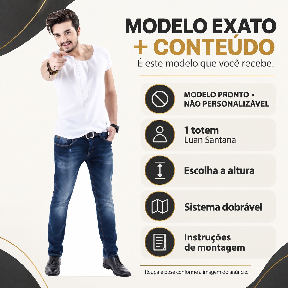 Totem Real Luan Santana — Modelo 2 — imagem 3 de 5