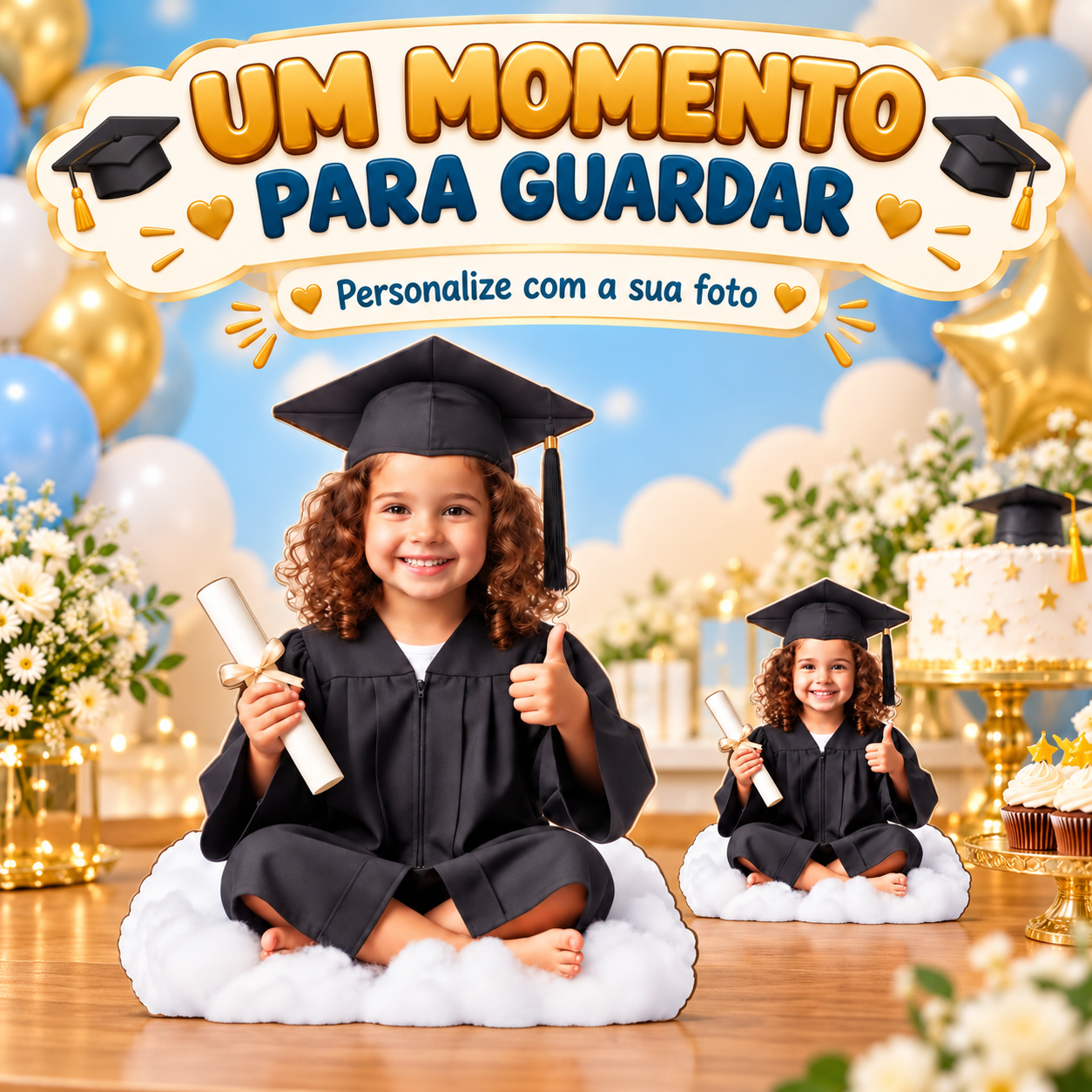 Totem Personalizado Menina na Nuvem — imagem 5 de 5