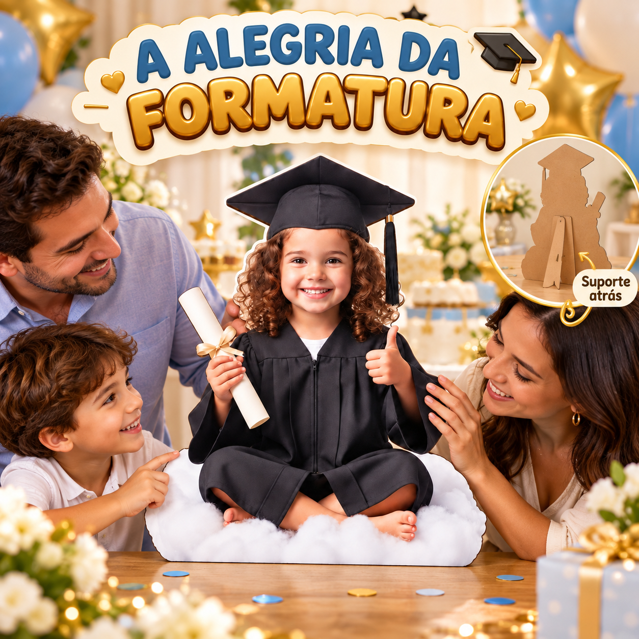 Totem Personalizado Menina na Nuvem — imagem 2 de 5