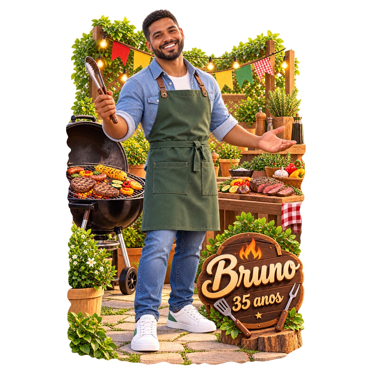 Churrasco — Exemplo Fotorrealista