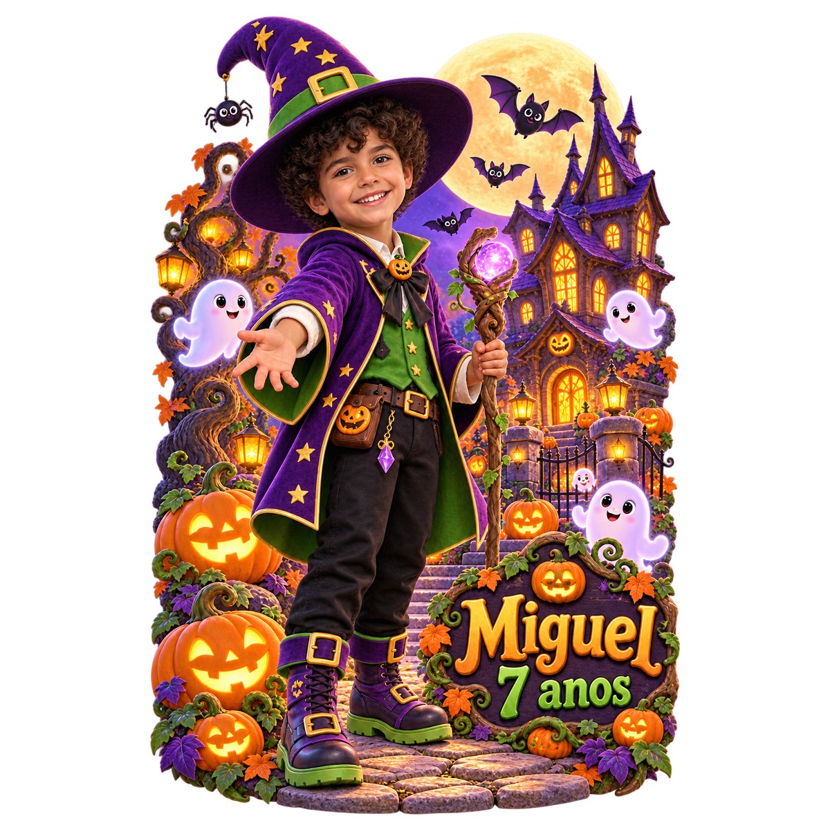 Halloween Divertido — Exemplo Fotorrealista