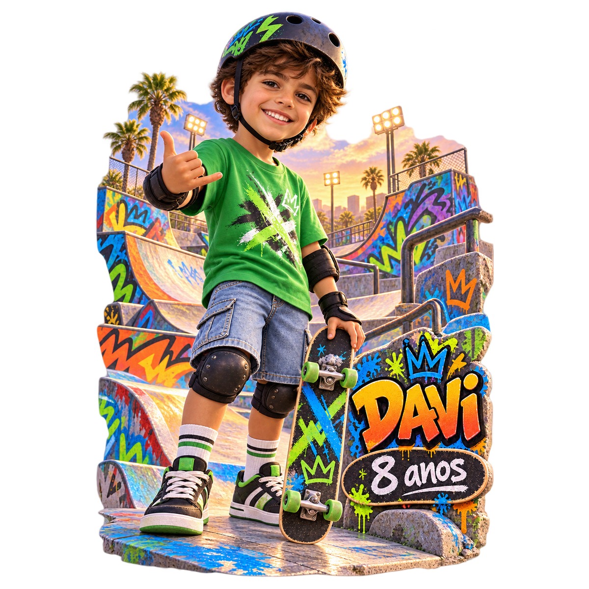 Skate — Exemplo Fotorrealista
