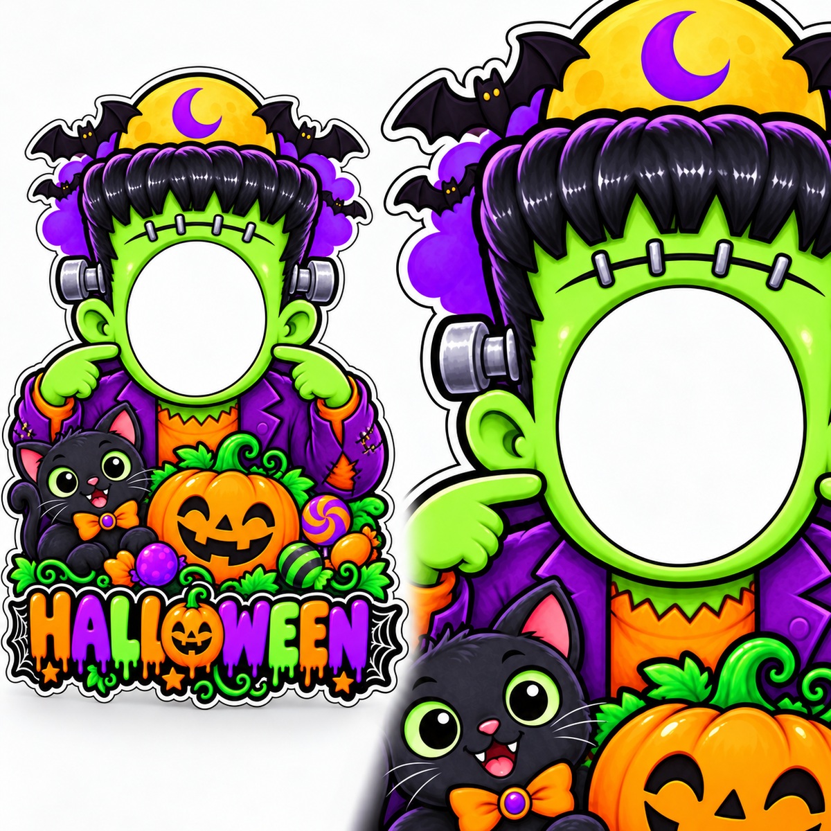 Painel Halloween Frankenstein — Capa