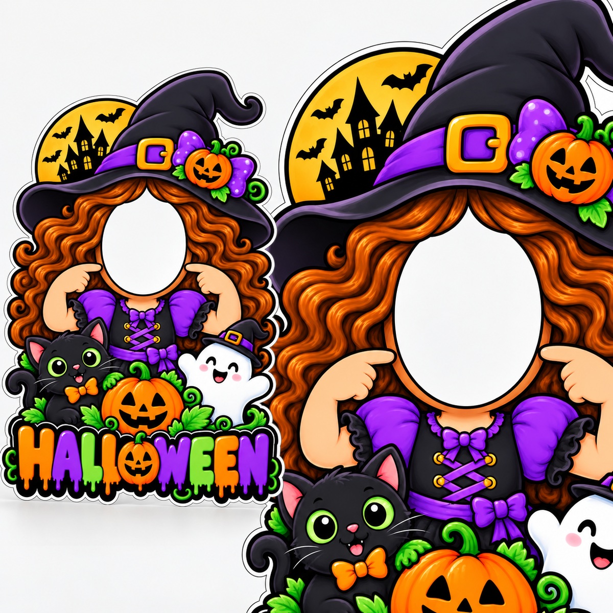 Painel Halloween Bruxinha — Capa