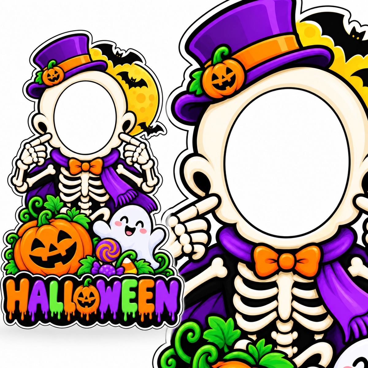 Painel Halloween Esqueletinho — Capa