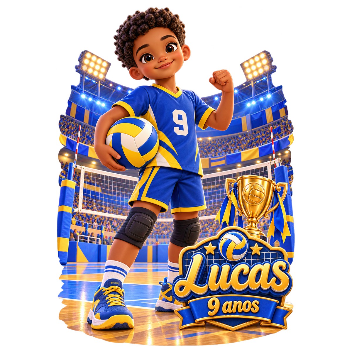 Voleibol — Exemplo 3D