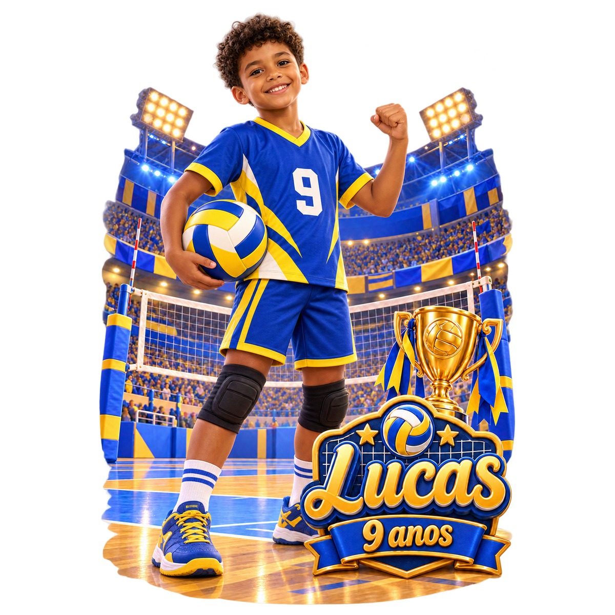 Voleibol — Exemplo Fotorrealista
